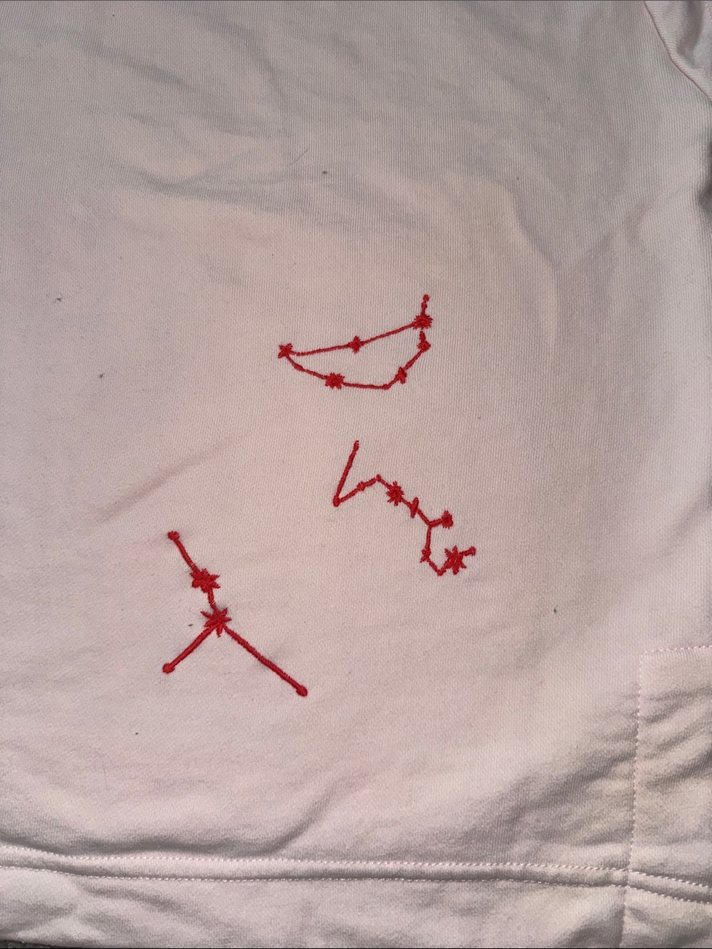 Anthropologie Embroidered Pink Graphic Tee Red Print Côte d'Azur - Picture 10 of 12